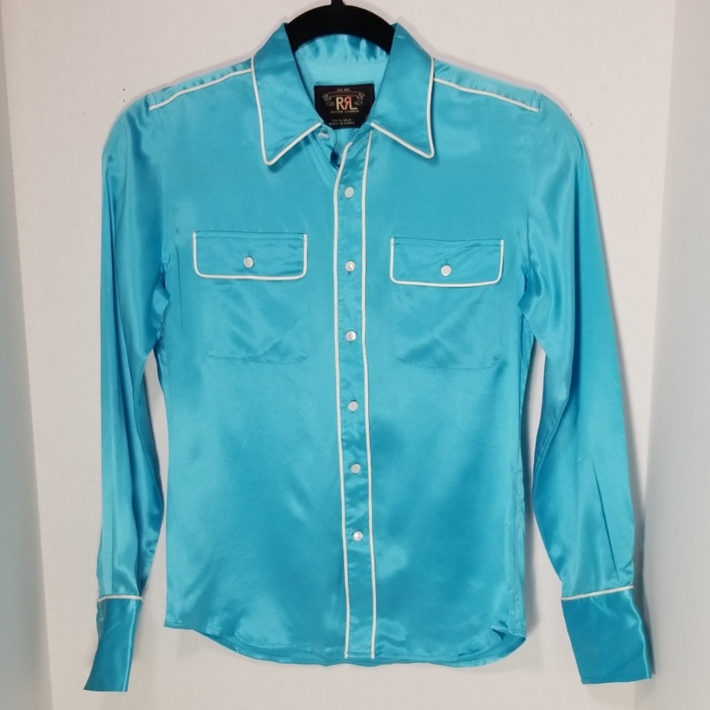 Double RL (Ralph Lauren) silk long sleeve shirt